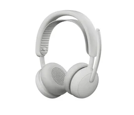 Logitech Zone Wireless 2 ES Auriculares Diadema Inalámbricos Bluetooth 5.3 para Negocios con Reducción Activa de Ruido, USB-C, Hasta 25h Autonomía, Blanco