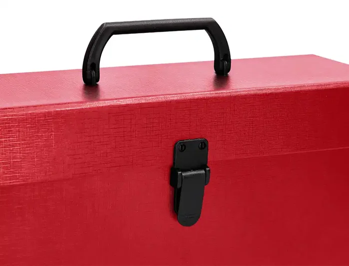 Liderpapel Maletín Clasificadora Fuelle con 19 Departamentos Rojo