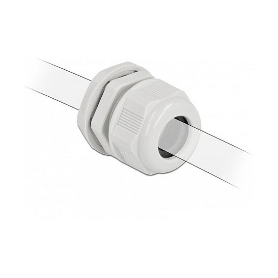 DeLOCK Prensaestopas PG21 para cable redondo gris, 2 unidades DeLOCK Prensaestopas PG21 para cable redondo gris, 2 unidades