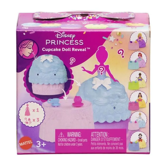 Disney Princess Muñeca Cupcake Reveal con 5 sorpresas JFG78