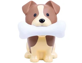 Wondee Lámpara Rufus The Dog Luz Ambiente Perro con Hueso Brillante 11,5 x 13,8 x 14,3 cm Batería