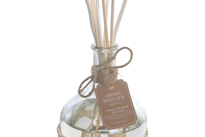 DKD Home Decor Ambientador Mikado Cristal Aroma Bosque 800 ml