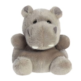 AURORA Palm Pals - Peluche Hipopótamo de Felpa Suave - 13 cm - Juguete