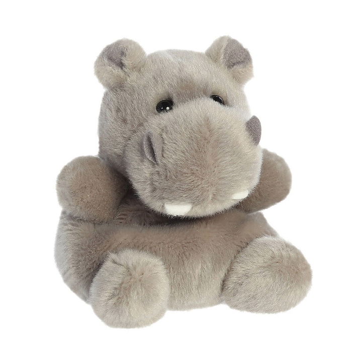 AURORA Palm Pals - Peluche Hipopótamo de Felpa Suave - 13 cm - Juguete