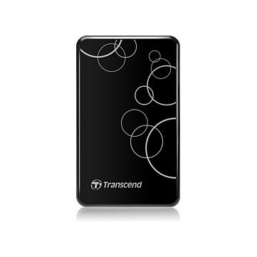 Transcend StoreJet 25A3 Disco Duro Externo 1TB USB 3.2 Gen 1 (USB 3.1) 2.5'' Negro - Resistente a Golpes, Incluye Software Elite