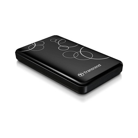 Transcend StoreJet 25A3 Disco Duro Externo 1TB USB 3.2 Gen 1 (USB 3.1) 2.5'' Negro - Resistente a Golpes, Incluye Software Elite