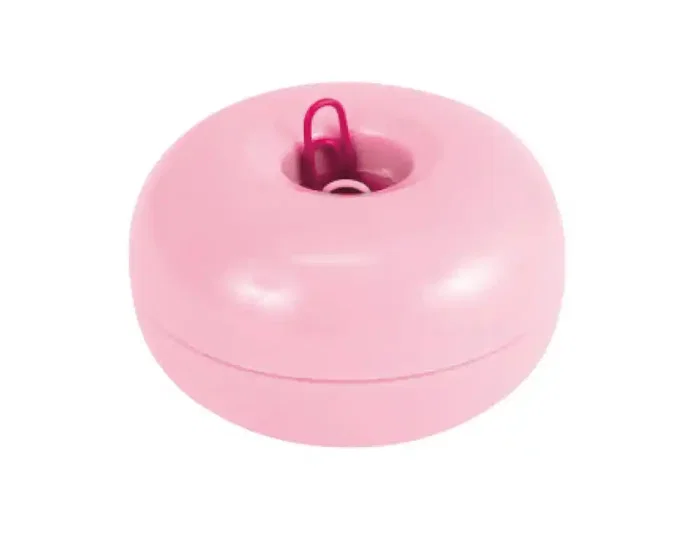 Imaginovo Portaclips Imantado Circular Tipo Donut, Incluye 150 Clips de 28 mm para Escritorio - Rosa Imaginovo Portaclips Imantado Circular Tipo Donut, Incluye 150 Clips de 28 mm para Escritorio - Rosa