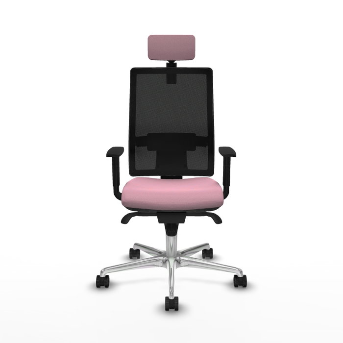 PIQUERAS Y CRESPO Silla de oficina Horna Rosa y Negro