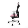 PIQUERAS Y CRESPO Silla de oficina Horna Rosa y Negro
