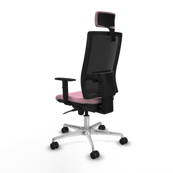 PIQUERAS Y CRESPO Silla de oficina Horna Rosa y Negro