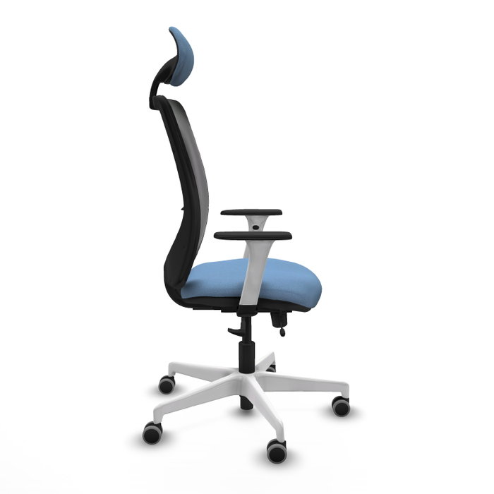 PIQUERAS Y CRESPO Silla de oficina Zulema con mecanismo Sincro/Traslack, Azul cielo y Negro PIQUERAS Y CRESPO Silla de oficina Zulema con mecanismo Sincro/Traslack, Azul cielo y Negro