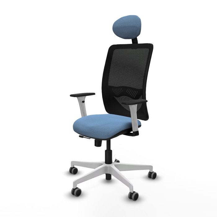 PIQUERAS Y CRESPO Silla de oficina Zulema con mecanismo Sincro/Traslack, Azul cielo y Negro PIQUERAS Y CRESPO Silla de oficina Zulema con mecanismo Sincro/Traslack, Azul cielo y Negro