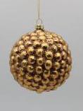 DKD Home Decor Decoración Colgante PVC Árbol Dorado 8,5x8,5x8,5 cm