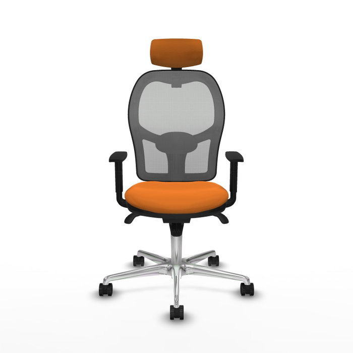 PIQUERAS Y CRESPO Silla de oficina Jorquera naranja y gris PIQUERAS Y CRESPO Silla de oficina Jorquera naranja y gris