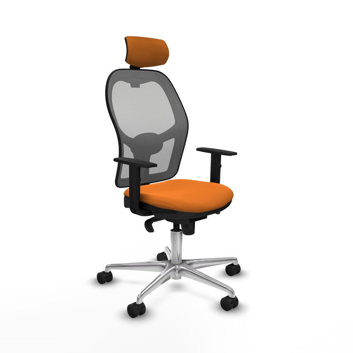 PIQUERAS Y CRESPO Silla de oficina Jorquera naranja y gris PIQUERAS Y CRESPO Silla de oficina Jorquera naranja y gris