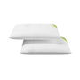 Nalui Almohada Viscolástica con Copos de Aloe Vera 70 x 38 cm, Confort Cervical, 2 Unidades