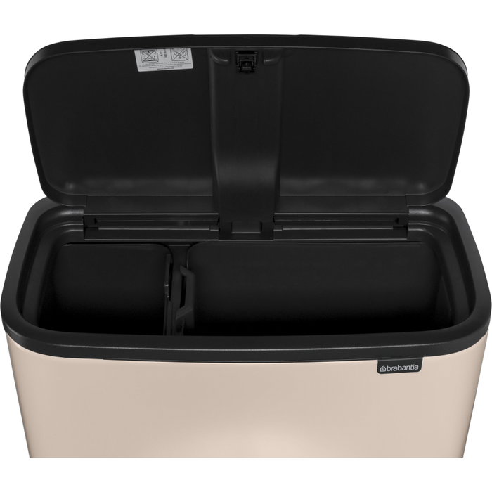 Brabantia Bo Touch Bin 11 + 23 L Soft Beige Brabantia Bo Touch Bin 11 + 23 L Soft Beige