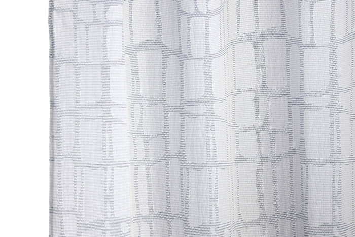 DKD Home Decor Cortina Niza Urban Gris Claro 260 x 140 cm (2 Unidades) Poliéster Jaquard
