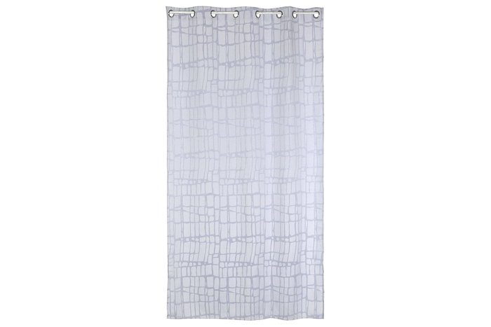 DKD Home Decor Cortina Niza Urban Gris Claro 260 x 140 cm (2 Unidades) Poliéster Jaquard