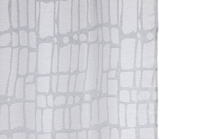 DKD Home Decor Cortina Niza Urban Gris Claro 260 x 140 cm (2 Unidades) Poliéster Jaquard