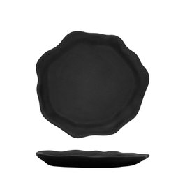Summa Oyster Grafito Plato Llano 21 cm (Set de 6)