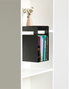 Hanah Home Soporte de Libros Metal Negro 18x19x15.5 cm