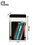 Hanah Home Soporte de Libros Metal Negro 18x19x15.5 cm
