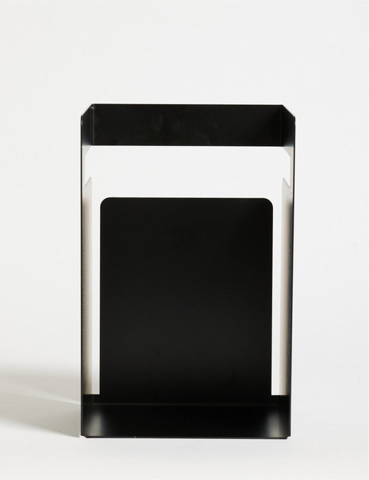 Hanah Home Soporte de Libros Metal Negro 18x19x15.5 cm