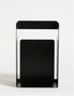 Hanah Home Soporte de Libros Metal Negro 18x19x15.5 cm