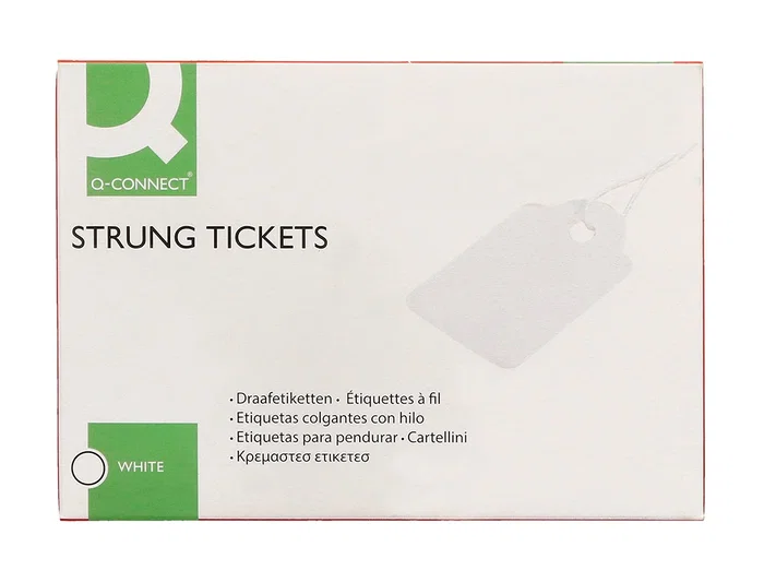 Q-connect Etiquetas Colgantes 36x53 mm Caja de 500 Unidades