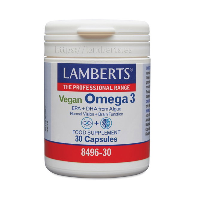 LAMBERTS Omega 3 Vegano 30 cápsulas LAMBERTS Omega 3 Vegano 30 cápsulas