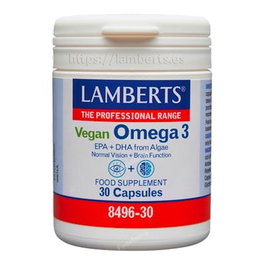 LAMBERTS Omega 3 Vegano 30 cápsulas
