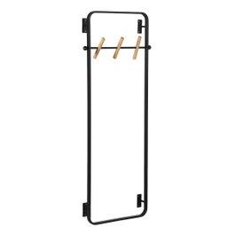 Ixia Perchero Negro de Metal Decoración 45 x 7 x 120 cm
