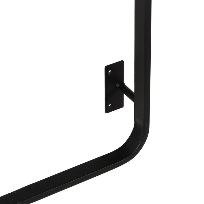 Ixia Perchero Negro de Metal Decoración 45 x 7 x 120 cm