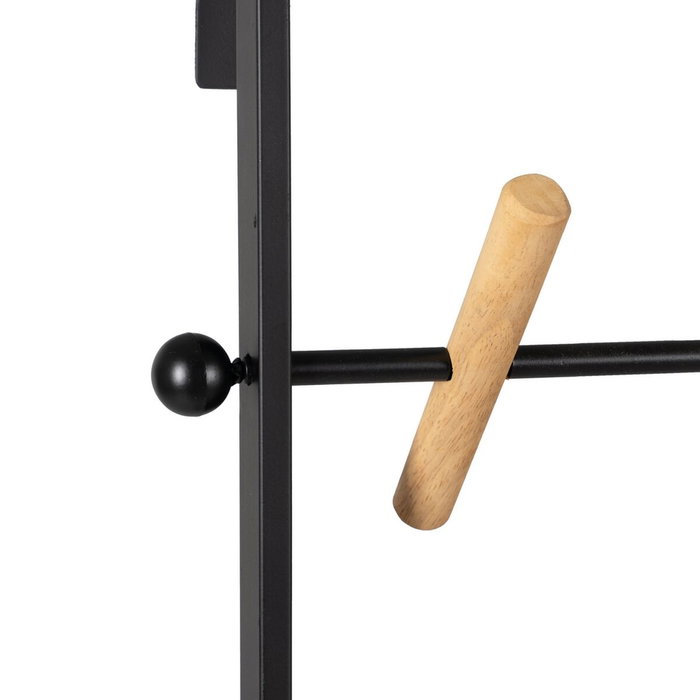 Ixia Perchero Negro de Metal Decoración 45 x 7 x 120 cm