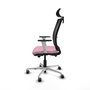PIQUERAS Y CRESPO Silla de oficina Haches Rosa y Negro