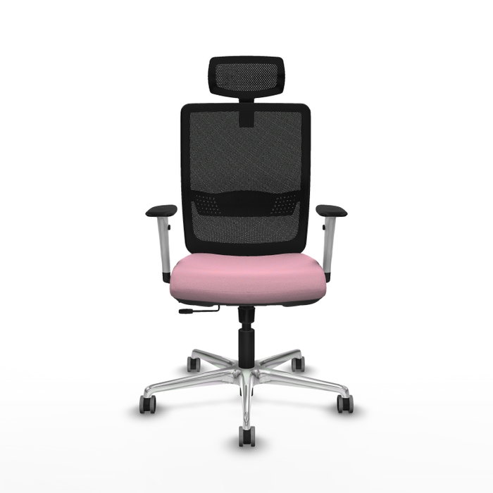PIQUERAS Y CRESPO Silla de oficina Haches Rosa y Negro
