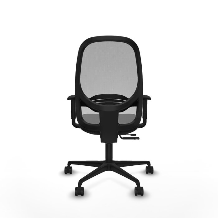 PIQUERAS Y CRESPO Silla de oficina Cilanco con mecanismo Sincro/Traslack, Negro y Gris