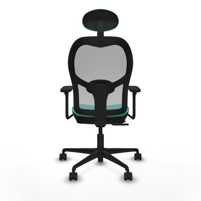 PIQUERAS Y CRESPO Silla de oficina Jorquera con mecanismo Sincro/Traslack, Turquesa y Gris PIQUERAS Y CRESPO Silla de oficina Jorquera con mecanismo Sincro/Traslack, Turquesa y Gris