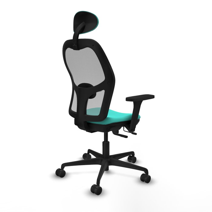 PIQUERAS Y CRESPO Silla de oficina Jorquera con mecanismo Sincro/Traslack, Turquesa y Gris PIQUERAS Y CRESPO Silla de oficina Jorquera con mecanismo Sincro/Traslack, Turquesa y Gris