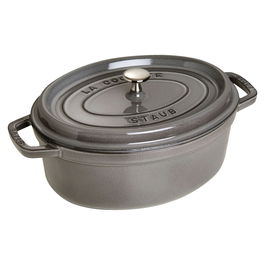 Staub 40509-317-0 La Cocotte Horno Ovalado Hierro Fundido 29cm Gris