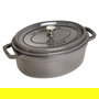 Staub 40509-317-0 La Cocotte Horno Ovalado Hierro Fundido 29cm Gris
