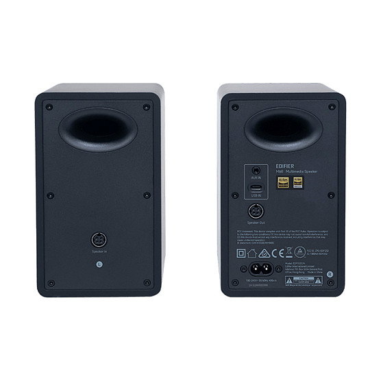Edifier M60 Altavoces Bluetooth 2.0, 66W RMS, Inalámbrico y Alámbrico, Negro, Rango Frecuencia 58-40000 Hz, Conectividad USB-C y AUX