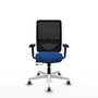 PIQUERAS Y CRESPO Silla de oficina Zulema Azul y Negro