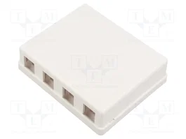 GOOBAY Carcasa Keystone blanca para incorporar a pared