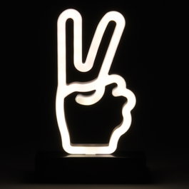 Home Deco Factory Lámpara LED Neón A Pilas Victoria Decorativa Plástico PP y PVC