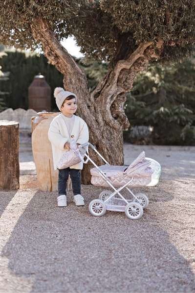 Muñecas Arias Coche Capota Fantasy con Bolso 37x56x56 cm (Altura Manillar 55 cm)