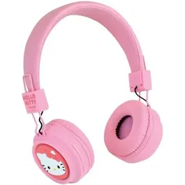 Jemini JEM1711542272249 Auriculares Bluetooth ajustables con micrófono Hello Kitty, Cable USB, Cable de audio, A partir de 3 años