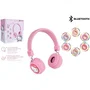Jemini JEM1711542272249 Auriculares Bluetooth ajustables con micrófono Hello Kitty, Cable USB, Cable de audio, A partir de 3 años