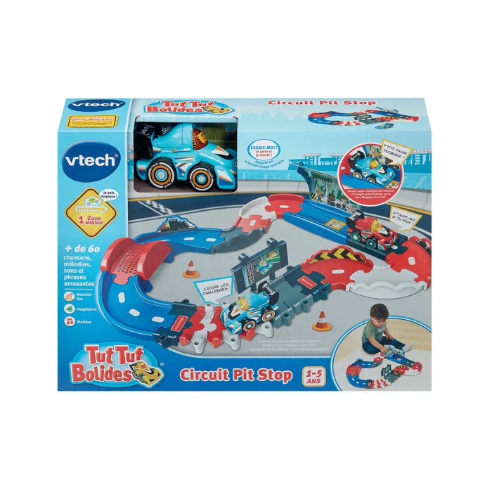 VTech Tut Tut Bolides - Circuito Pit Stop, Juego Infantil Multicolor en Francés (VTE3417765949050) VTech Tut Tut Bolides - Circuito Pit Stop, Juego Infantil Multicolor en Francés (VTE3417765949050)
